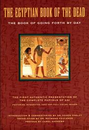 Cover of: The Egyptian Book of the Dead by 