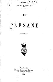 Cover of: Le paesane