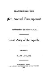 Cover of: Proceedings of the ... Annual Encampment of the Department of Pennsylvania ...