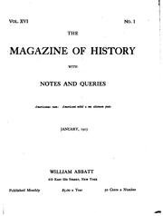 Cover of: The Magazine of history with notes and queries: With Notes and Queries