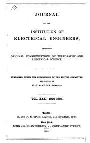 Cover of: Journal by Institution of Electrical Engineers Radio Section