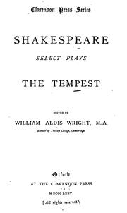 Cover of: The Tempest by William Shakespeare, William Aldis Wright