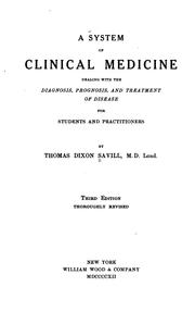 Cover of: A System of Clinical Medicine Dealing with the Diagnosis, Prognosis, and ...