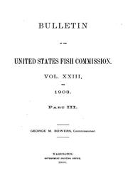 Bulletin of the United States Fish Commission by United States Fish Commission