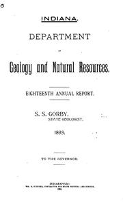 Cover of: Annual Report of the State Geologist by Indiana Geological Survey, Indiana Geological Survey