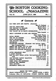 Cover of: The Boston Cooking School Magazine of Culinary Science and Domestic Economics by Mass Boston Cooking School (Boston, Boston Cooking School (Boston , Mass.)