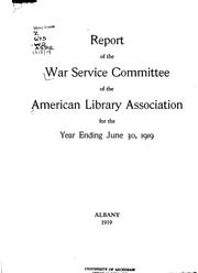 Cover of: Report