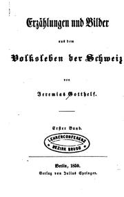 Cover of: Erzählungen und Bilder aus dem Volksleben der Schweiz