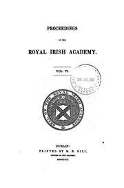 Cover of: Proceedings of the Royal Irish Academy by M H Gill