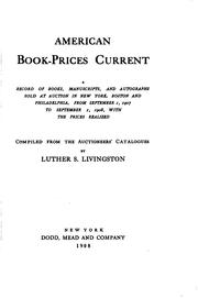 Cover of: American Book Prices Current by Katherine Kyes Leab , Daniel J Leab