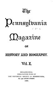 Cover of: The Pennsylvania Magazine of History and Biography by Historical Society of Pennsylvania.