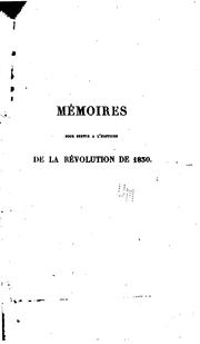 Cover of: Saint-Cloud, Paris, et Cherbourg: mémoires pour servir a l'histoire de la ... by Alexandre Mazas