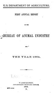 Annual report of the Bureau of Animal Industry. v. 18, 1901 by No name