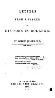 Cover of: Letter from a Father to His Sons in College