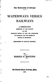 Cover of: Waterways Versus Railways ... by Harold Glenn Moulton