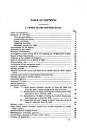 Annual Report of the United States Shipping Board by United States Shipping Board