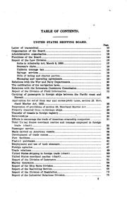 Cover of: Annual Report of the United States Shipping Board by United States Shipping Board