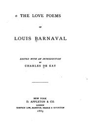Cover of: The Love Poems of Louis Barnaval