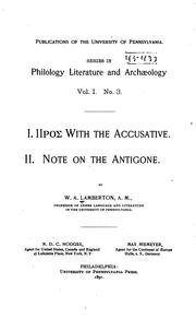 Cover of: Publications of the University of Pennsylvania by University of Pennsylvania