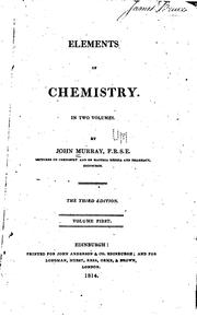 Cover of: Elements of Chemistry ...