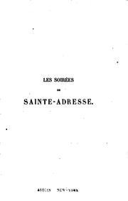 Cover of: Les Soirées de Sainte-Adresse