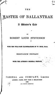 Cover of: The Master of Ballantrae: A Winter's Tale by Robert Louis Stevenson, Robert Louis Stevenson