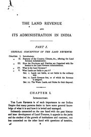 A Short Account of the Land Revenue and Its Administration in British India ... by B. H. Baden-Powell, Thomas William Holderness