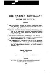 Camden miscellany by Royal Historical Society (Great Britain)