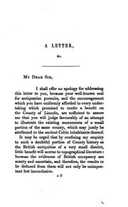 Cover of: The existing remains of the ancient Britons, within a small district lying between Lincoln and ... by Oliver, George