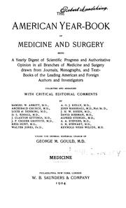 American year-book of medicine and surgery. v.5 pt.2, 1900 by No name