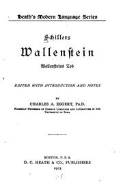 Cover of: Schillers Wallenstein: Wallensteins Tod