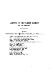 Cover of: The Camden Miscellany