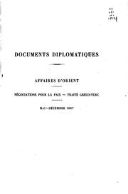 Cover of: Documents diplomatiques: Agrique. Arrangements, actes et conventions ...