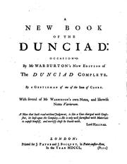 Cover of: A New Book of the Dunciad: Occasion'd by Mr. Warburton's New Edition of the ...