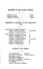 Cover of: Report of the Librarian of the State Library of Massachusetts by State Library of Massachusetts, State Library of Massachusetts