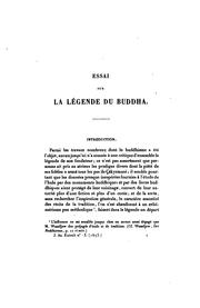 Cover of: Essai sur la légende du Buddha: son caractère et ses origines