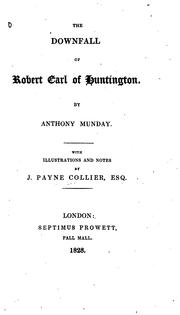 Cover of: The Downfall of Robert Earl of Huntington