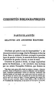 Cover of: Curiosités bibliographiques by Ludovic Lalanne