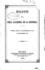 Cover of: Boletín de la Real Academia de la historia by Real Academia de la Historia (Spain)