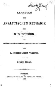 Cover of: Lehrbuch der analytischen Mechanik...
