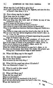 Cover of: Questions on the four Gospels: containing the history of the life of Jesus Christ