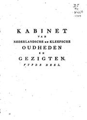 Cover of: Kabinet van Nederlandsche en Kleefsche oudheden...