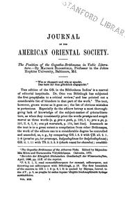 Cover of: Journal of the American Oriental Society by American Oriental Society