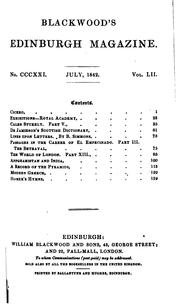 Blackwood's Edinburgh Magazine by William Blackwood And Sons, Edinnburgh