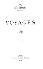 Cover of: Voyages by F.-X. Garneau