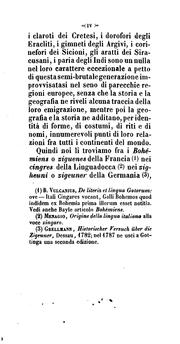 Cover of: Origine e vicende dei Zingari, con un saggio di gramatica e di vocabolario dell'arcano loro ...