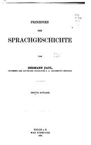 Cover of: Prinzipien der Sprachgeschichte