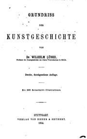 Cover of: Grundriss der Kunstgeschichte