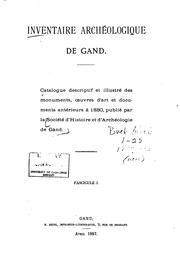 Cover of: Inventaire archéologique de Gand