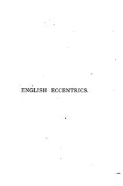 Cover of: English Eccentrics and Eccentricities by John Timbs